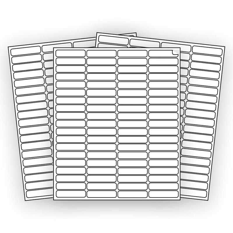 EcoSwift 8000 EcoSwift Shipping Labels 1 3/4 x 1/2 inches Mailing Address Return Inventory Blank White Self Adhesive for Laser Inkjet Printer 1.75 x 0.5 - Image 1